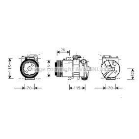 Achetez des Compresseur de climatisation PRASCO AIK014 à prix pour 693,08 €