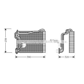 Verdampfer, Klimaanlage AIV146