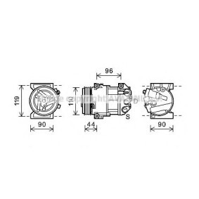Acquista Compressore aria condizionata da PRASCO ALK125 a buon mercato per soli 668,14 €