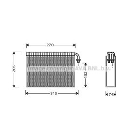 Verdampfer, Klimaanlage ALV021