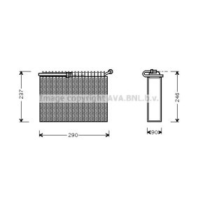 Verdampfer, Klimaanlage ALV022