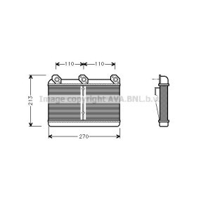 Wärmetauscher, Innenraumheizung BW6023