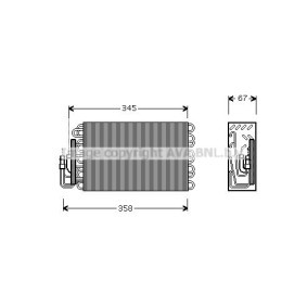 Verdampfer, Klimaanlage BWV272
