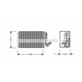 Verdampfer, Klimaanlage BWV308