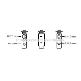 Compre Válvula de expansão do ar condicionado de PRASCO online para Astra Mk III (F) CC (T92) a preços moderados