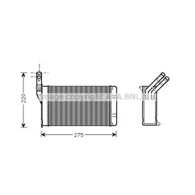 Acquista Scambiatore calore per riscaldamento abitacolo da PRASCO CN6082 a buon mercato per soli 27,22 €