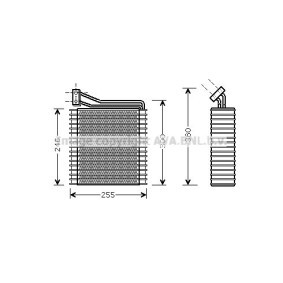 Verdampfer, Klimaanlage CRV089