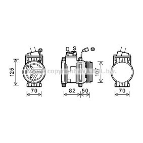 Klimakompressor CTK041 für AVEO Stufenheck (T300) für 352,12 CHF