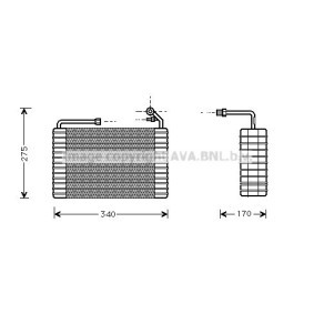 Verdampfer, Klimaanlage CTV001 für CHEVROLET