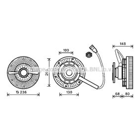 Køb Kobling, kølerventilator af PRASCO DFC047 til den lave pris 6536,95 DKK