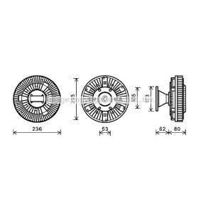 Køb Kobling, kølerventilator af PRASCO DFC048 til den lave pris 4143,98 DKK