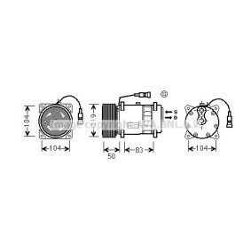 Comprar Compresor, aire acondicionado de PRASCO DFK038 a bajo precio de 640,92 €