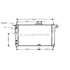 Achetez des Radiateur du moteur PRASCO DW2003 à prix pour 230,96 €