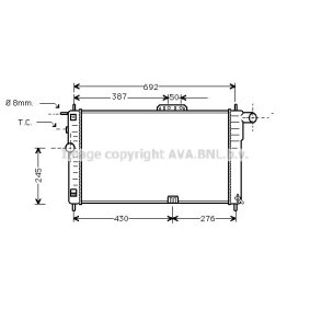 Achetez des Radiateur du moteur PRASCO DWA2001 à prix pour 74,04 €