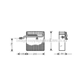 Verdampfer, Klimaanlage DWV036
