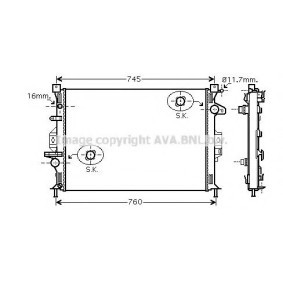 Achetez des Radiateur du moteur PRASCO FD2425 à prix pour 179,65 €