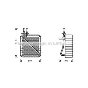 Verdampfer, Klimaanlage FDV348