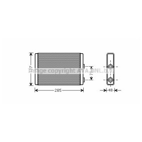 Acquista Scambiatore calore per riscaldamento abitacolo da PRASCO FT6325 a buon mercato per soli 77,88 €