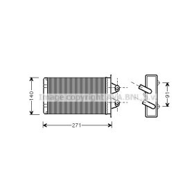 Acquista Scambiatore calore per riscaldamento abitacolo da PRASCO FTA6186 a buon mercato per soli 36,04 €