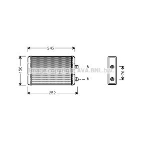 Acquista Scambiatore calore per riscaldamento abitacolo da PRASCO FTA6220 a buon mercato per soli 41,52 €