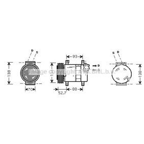 Acquista Compressore aria condizionata da PRASCO FTK088 a buon mercato per soli 683,35 €