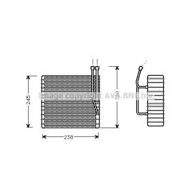 Verdampfer, Klimaanlage JEV012