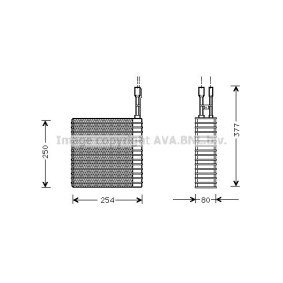 Verdampfer, Klimaanlage JEV030