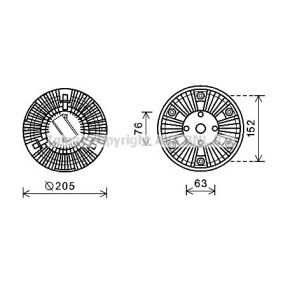 Køb Kobling, kølerventilator af PRASCO MNC067 til den lave pris 4054,89 DKK