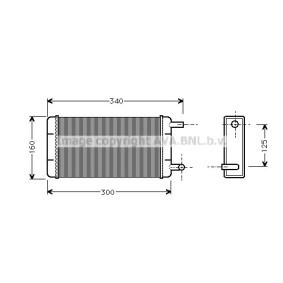 Wärmetauscher, Innenraumheizung MS6108