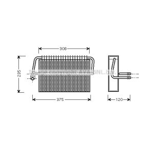 Verdampfer, Klimaanlage MSV326 für MAYBACH