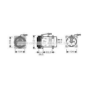 Klimakompressor REAK072 für RENAULT TRUCKS