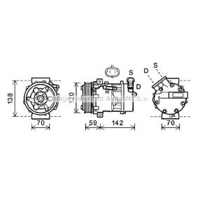 Acquista Compressore aria condizionata da PRASCO SBK071 a buon mercato per soli 625,84 €