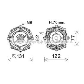 Køb Kobling, kølerventilator af PRASCO TOC587 til den lave pris 298,27 DKK