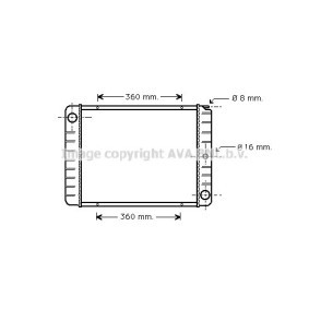 Achetez des Radiateur du moteur PRASCO VO2038 à prix pour 128,29 €