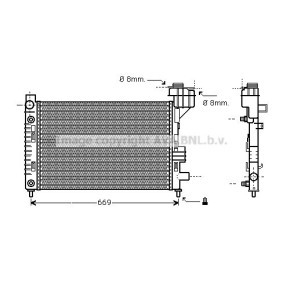 Achetez des Radiateur du moteur PRASCO VW2188 à prix pour 48,27 €