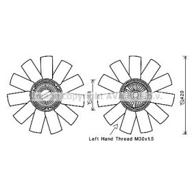 Kühlerlüfter VW7526 von PRASCO günstig für 111,23 € online kaufen