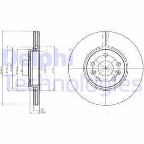 Bremsscheibe von DELPHI
