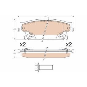 Compre Pastilhas de travão da TRW GDB4452 a um preço baixo por 49,57 €