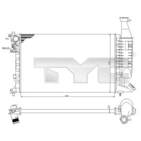 Achetez des Radiateur du moteur TYC 705-0069 à prix pour 141,21 €