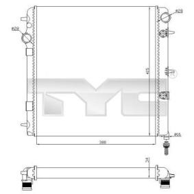 Achetez des Radiateur du moteur TYC 705-0071-R à prix pour 110,89 €