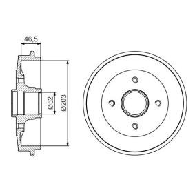 Bremstrommel 0 986 477 184 von BOSCH günstig für 148,25 € online kaufen