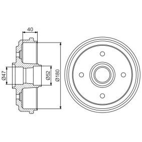 Bremstrommel 0 986 477 192 für DAEWOO