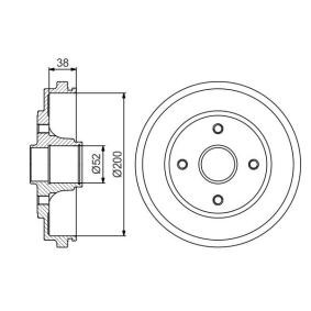 Bremstrommel für SUZUKI von BOSCH