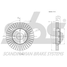 Bremsschlauch für KIA von sbs