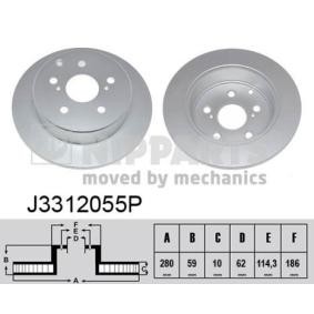 Achetez des Disque de frein NIPPARTS J3312055P à prix pour 49,20 €
