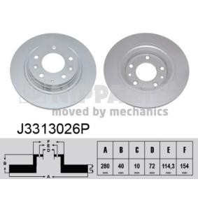 MAZDA Bremsscheibe von NIPPARTS