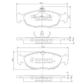 Achetez des Plaquettes de frein NIPPARTS J3600901 à prix pour 29,02 €