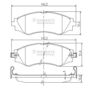 Achetez des Plaquettes de frein NIPPARTS J3600902 à prix pour 32,10 €
