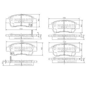 Achetez des Plaquettes de frein NIPPARTS J3602086 à prix pour 20,79 €