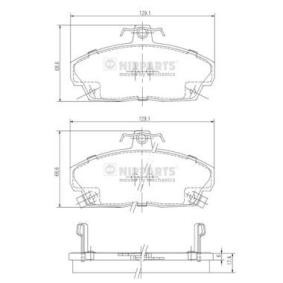 Achetez des Plaquettes de frein NIPPARTS J3604031 à prix pour 38,59 €